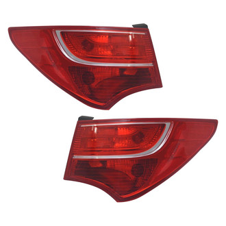 TYC® - Driver and Passenger Side Outer Replacement Tail Lights (CAPA Certified)