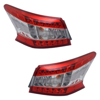 TYC® - Driver and Passenger Side Outer Replacement Tail Lights (CAPA Certified)
