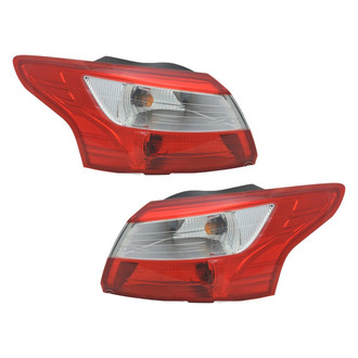 TYC® - Black Factory Replacement Tail Lights