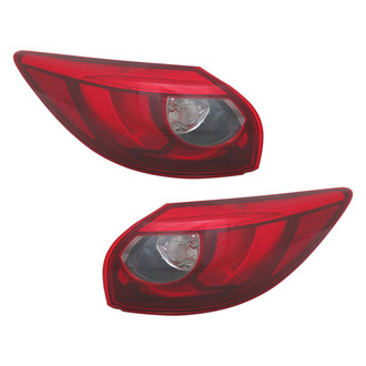 TYC® - Driver and Passenger Side Outer Replacement Tail Lights (Standard Line)