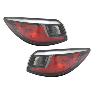 TYC® - Black Factory Replacement Tail Lights