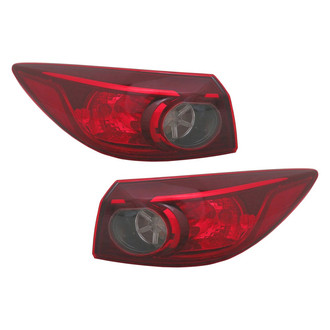 TYC® - Driver and Passenger Side Outer Replacement Tail Lights (Standard Line)