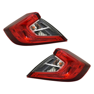 TYC® - Driver and Passenger Side Outer Replacement Tail Lights (CAPA Certified)