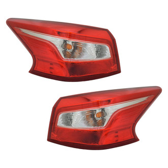 TYC® - Driver and Passenger Side Outer Replacement Tail Lights (Standard Line)