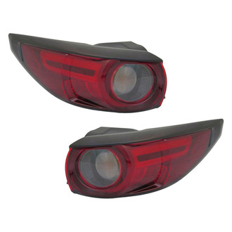 TYC® - Driver and Passenger Side Outer Replacement Tail Lights (Standard Line)