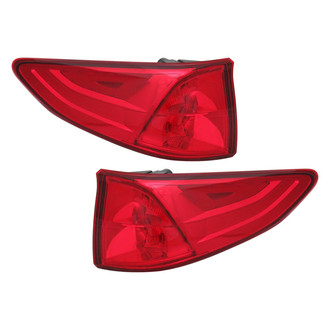 TYC® - Driver and Passenger Side Outer Replacement Tail Lights (CAPA Certified)