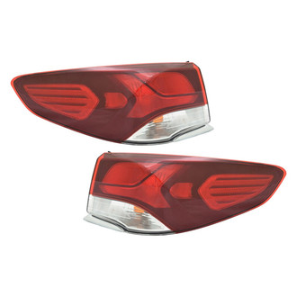 TYC® - Driver and Passenger Side Outer Replacement Tail Lights (CAPA Certified)