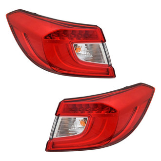 TYC® - Driver and Passenger Side Outer Replacement Tail Lights (CAPA Certified)
