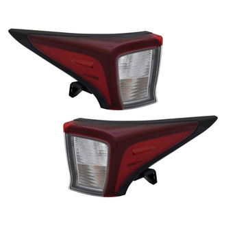 TYC® - Driver and Passenger Side Upper Replacement Tail Lights (Standard Line)