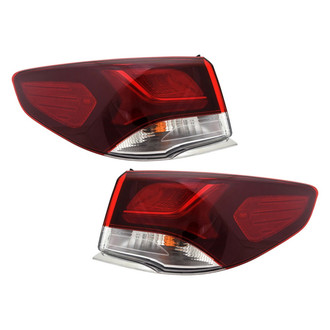 TYC® - Driver and Passenger Side Outer Replacement Tail Lights (Standard Line)