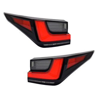 TYC® - Black Fiber Optic Tail Lights