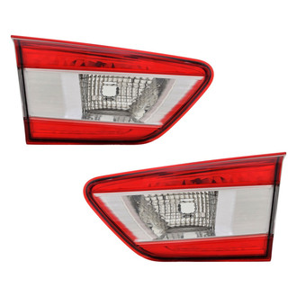 TYC® - Driver and Passenger Side Inner Replacement Tail Light Lens and Housings (CAPA Certified)