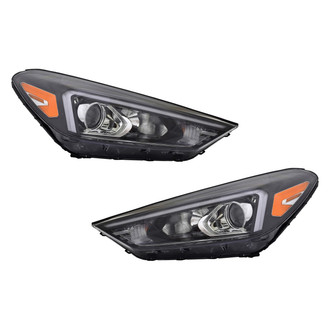 TYC® - Driver and Passenger Side Replacement Headlight Set (CAPA Certified)