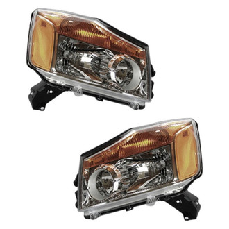 TYC® - Driver and Passenger Side Replacement Headlight Set (CAPA Certified)
