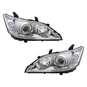 TYC® - Driver and Passenger Side Replacement Headlight Set Lens and Housing (CAPA Certified)