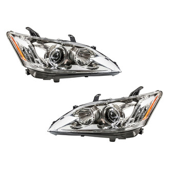 TYC® - Driver and Passenger Side Replacement Headlight Set Lens and Housing (CAPA Certified)