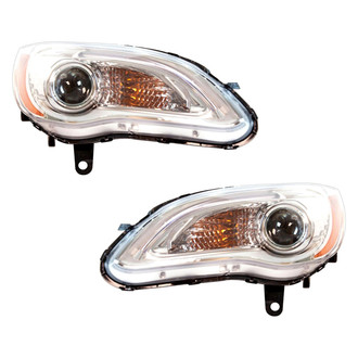 TYC® - Driver and Passenger Side Replacement Headlight Set (CAPA Certified)
