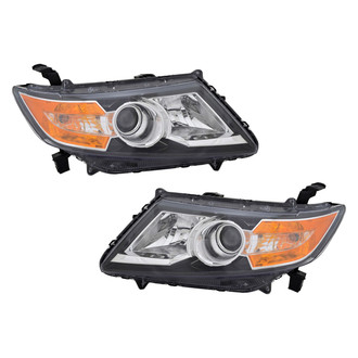 TYC® - Driver and Passenger Side Replacement Headlight Set Lens and Housing (CAPA Certified)