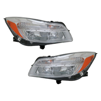 TYC® - Driver and Passenger Side Replacement Headlight Set (CAPA Certified)