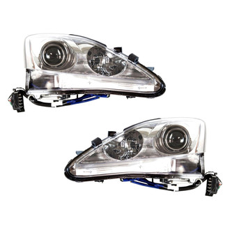 TYC® - Driver and Passenger Side Replacement Headlight Set Lens and Housing (CAPA Certified)