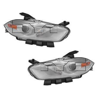TYC® - Driver and Passenger Side Replacement Headlight Set (CAPA Certified)