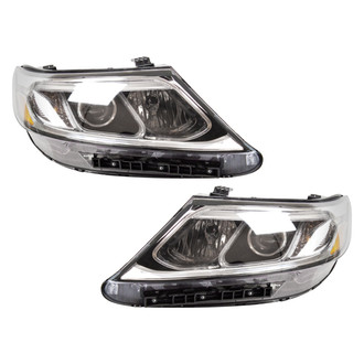 TYC® - Driver and Passenger Side Replacement Headlight Set (CAPA Certified)