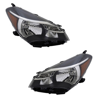 TYC® - Driver and Passenger Side Replacement Headlight Set Lens and Housing (CAPA Certified)