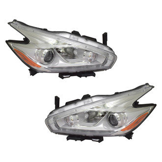 TYC® - Driver and Passenger Side Replacement Headlight Set (CAPA Certified)