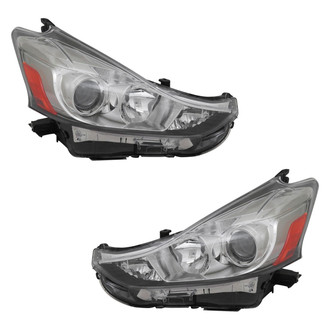 TYC® - Driver and Passenger Side Replacement Headlight Set (CAPA Certified)