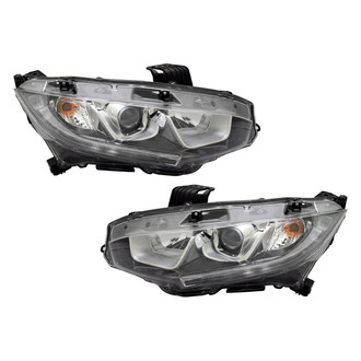 TYC® - Driver and Passenger Side Replacement Headlight Set (CAPA Certified)