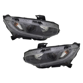 TYC® - Driver and Passenger Side Replacement Headlight Set (CAPA Certified)