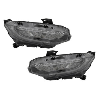 TYC® - Driver and Passenger Side Replacement Headlight Set (CAPA Certified)