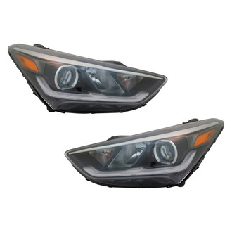 TYC® - Driver and Passenger Side Replacement Headlight Set (Standard Line)