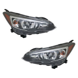 TYC® - Driver and Passenger Side Replacement Headlight Set (CAPA Certified)