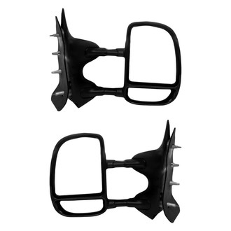 TYC® - Driver and Passenger Side Manual Towing Mirror Set (Non-Heated, Foldaway) (Standard Line)