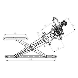 TYC® - Power Window Regulator and Motor Assembly