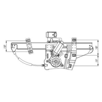 TYC® - Power Window Regulator and Motor Assembly