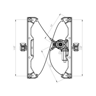 TYC® - Front Driver Side Power Window Regulator and Motor Assembly