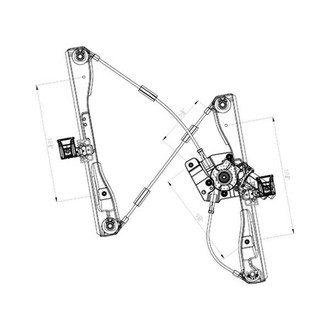 TYC® - Front Passenger Side Power Window Regulator and Motor Assembly