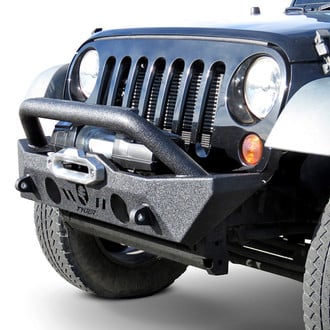 Tyger® - Stubby Front HD Winch Bumper with Hoop