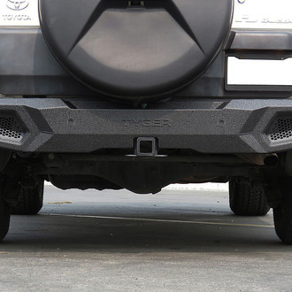 Tyger® - Fury Full Width Black Powder Coated Rear HD Bumper