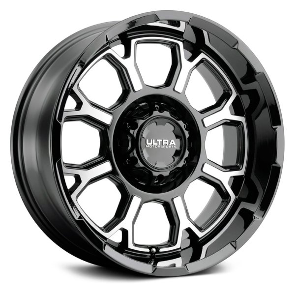 ULTRA® - 124U COMMANDER Gloss Black with Machined Face and Clear Coat