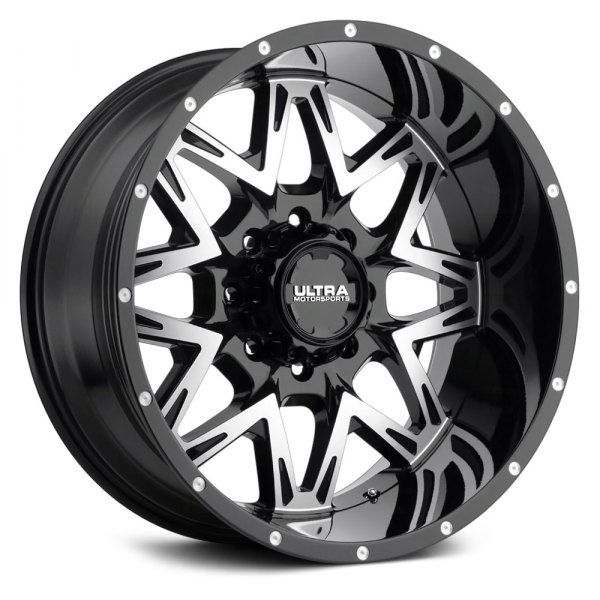 ULTRA® - 254 CARNIVORE WITH EXPOSED LUGS Gloss Black with Diamond Cut Face and Clear Coat
