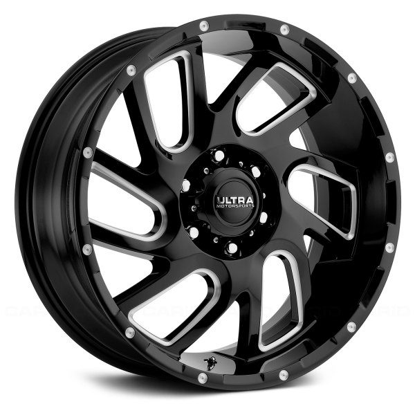 ULTRA® - 221 CARNAGE Gloss Black with Milled Accents and Clear Coat