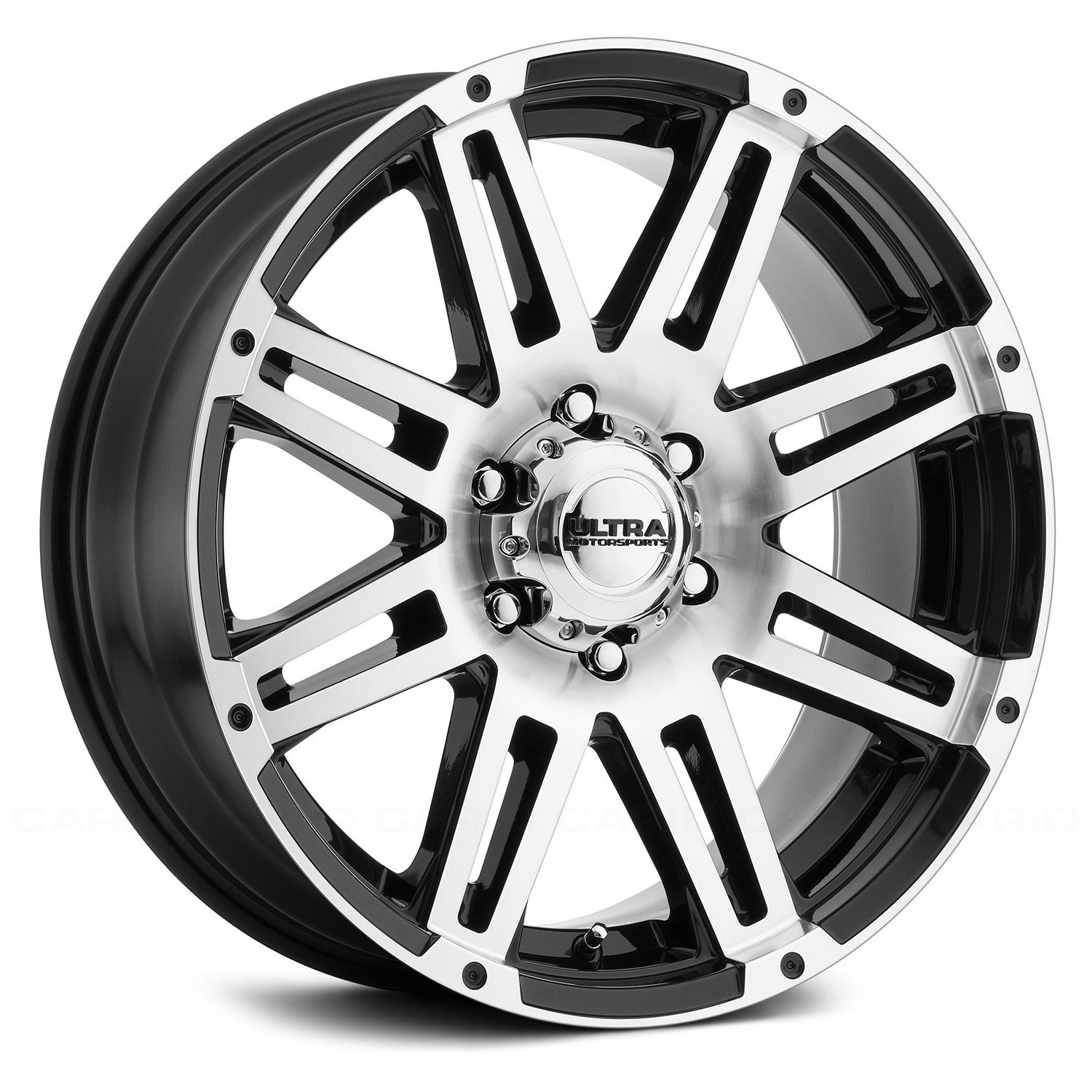 ULTRA® 226U MACHINE Wheels Gloss Black with Diamond Cut Face and