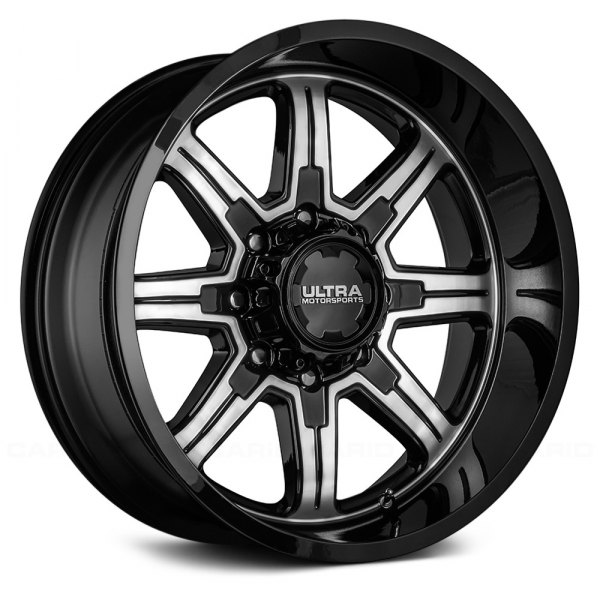 ULTRA® - 229 MENACE WITH EXPOSED LUGS Gloss Black with Diamond Cut Accents and Clear Coat