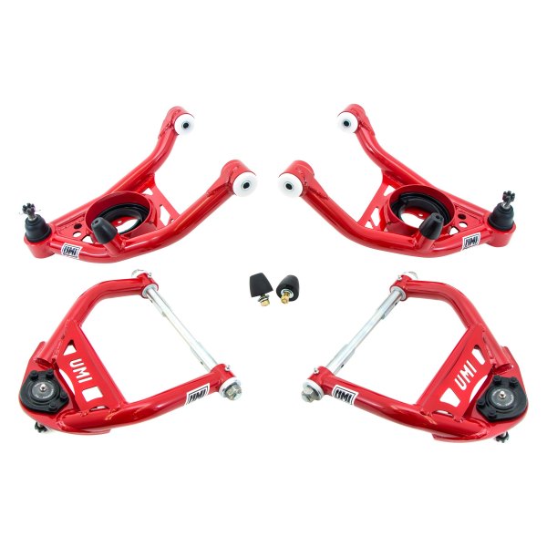 UMI Performance® - Front Front Upper and Lower Upper and Lower Non-Adjustable Tubular A-Arms Kit