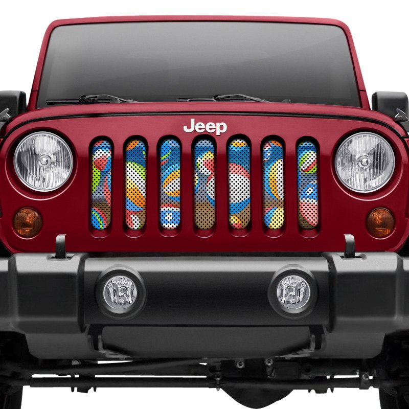 Under The Sun Inserts® - Jeep Wrangler 2008 1-Pc Sea Series Perforated Main  Grille