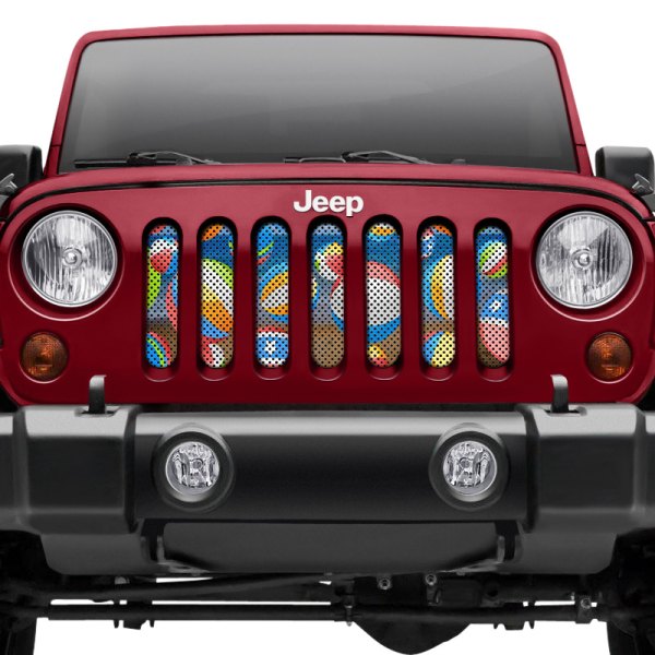 Under The Sun Inserts® - Jeep Wrangler 2018 1-Pc Sea Series Perforated Main  Grille