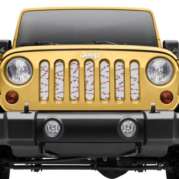 Under The Sun Inserts® - 1-Pc Holiday Themed Series Candy Cane Grinch Style Perforated Main Grille